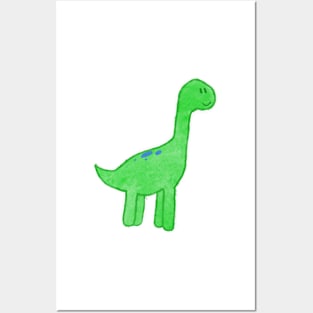 Happy Brontosaurus Posters and Art